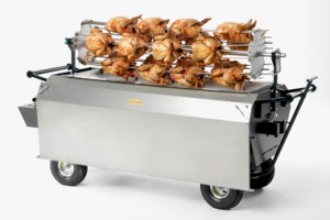 machine with chicken spit